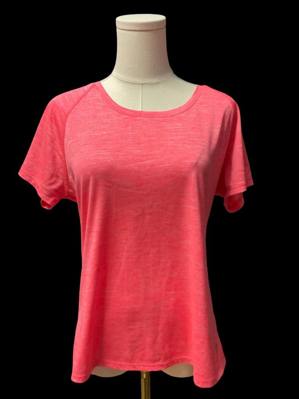 Neon Pink Marled Athletic Tee